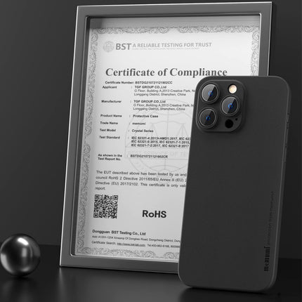 Ultradun Telefoon Hoesje geschikt voor iPhone 14 Pro Max - 0,3 mm - Mat Zwart – Krasbestendig