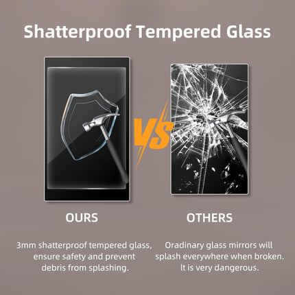 Hollywood-Schminkspiegel mit 15 LEDs, Bluetooth-Lautsprecher und USB-Anschluss – 58 x 46 cm