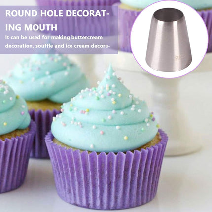 Set van 4 Grote RVS Spuitmondjes voor Taart, Cupcake en Dessert Decoratie