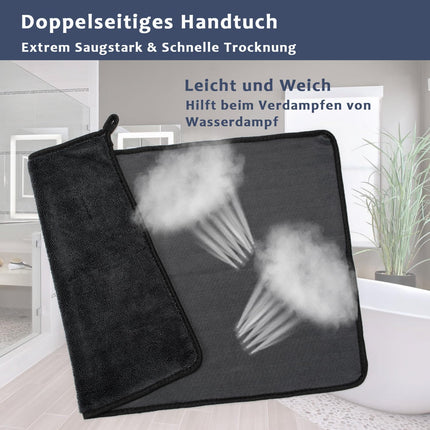 Mikrofaser-Trockentücher – 3er-Pack – XXL 40×60 cm – Superschnell trocknend und fusselfrei