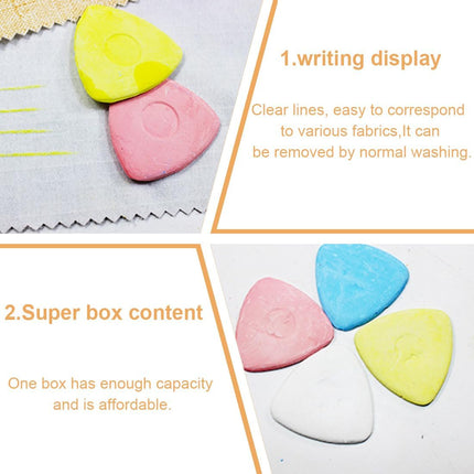 10 Stück Schneiderkreide in 4 Farben – Für Stoffe, Nähprojekte und DIY-Projekte