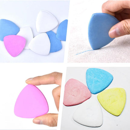 10 Stück Schneiderkreide in 4 Farben – Für Stoffe, Nähprojekte und DIY-Projekte