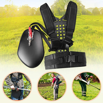 Verstelbaar Harnas voor Bosmaaier en Grastrimmer – Dubbele Schouderriem