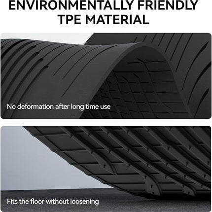 Tesla Model Y Vloermatten TPE All-Weather 2021-2025 - Geurloos en Sterk