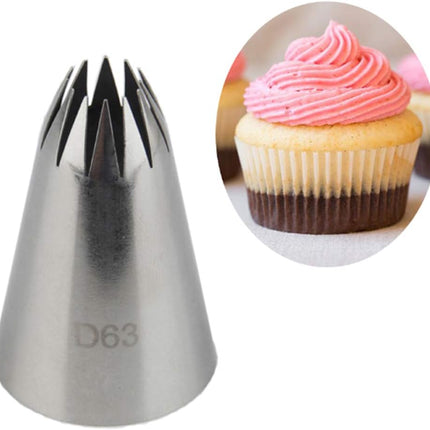 Cake Decorating Kit – 5-delige RVS Spuitmondjes Set voor Gebak en Taart