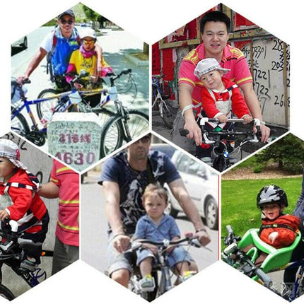 Kinderfietsstoeltje Voorzijde – 30kg Draagkracht met Pedaal