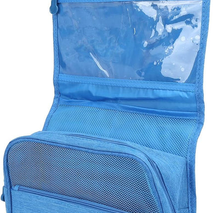 Opvouwbare Hangende Toilettas Hemelsblauw met Compartimenten en Haak