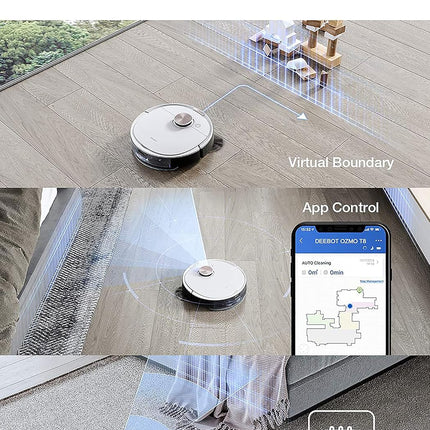 Ecovacs Deebot Ozmo T8 - Robotstofzuiger met Dweilfunctie en TrueMapping