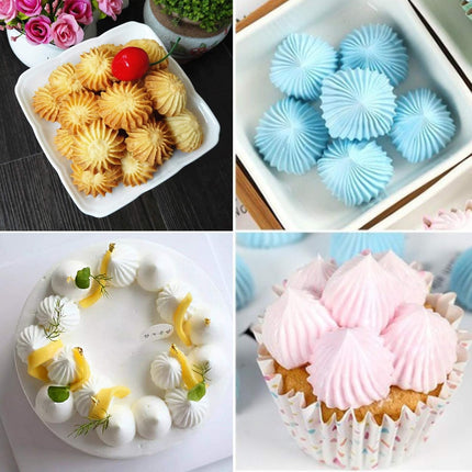 Set van 4 Grote RVS Spuitmondjes voor Taart, Cupcake en Dessert Decoratie