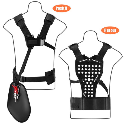 Verstelbaar Harnas voor Bosmaaier en Grastrimmer – Dubbele Schouderriem