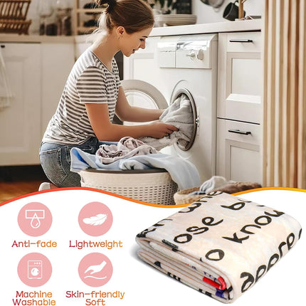 Zachte flanellen deken voor mama – Persoonlijk cadeau – 140x180cm