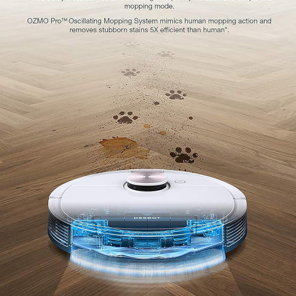 Ecovacs Deebot Ozmo T8 - Robotstofzuiger met Dweilfunctie en TrueMapping