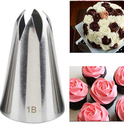 Cake Decorating Kit – 5-delige RVS Spuitmondjes Set voor Gebak en Taart