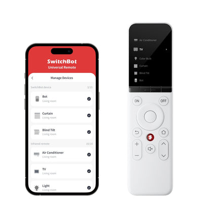 SwitchBot Universal Remote – Één Afstandsbediening voor Al Je Apparaten (Hub Vereist)