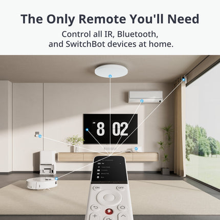 SwitchBot Universal Remote – Één Afstandsbediening voor Al Je Apparaten (Hub Vereist)