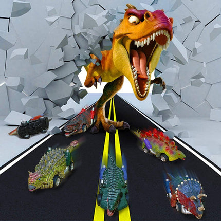 Jurassic Dino Racers - Dinosaur Toy Car Set Boys - Set of 6