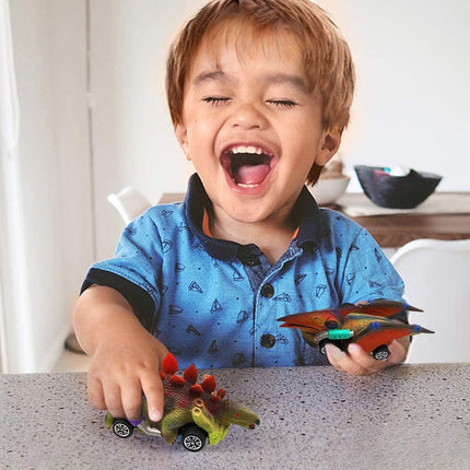 Jurassic Dino Racers - Dinosaur Toy Car Set Boys - Set of 6