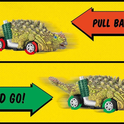 Jurassic Dino Racers - Dinosaur Toy Car Set Boys - Set of 6