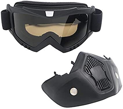 Motorradbrille, Motocross-Masken, Motorräder, Sonnenbrille, Motorradbrille, Staubschutzbrille, abnehmbare Gesichtsmaske, winddicht, für Outdoor-Radfahren, Cross-Off-Road-Brille