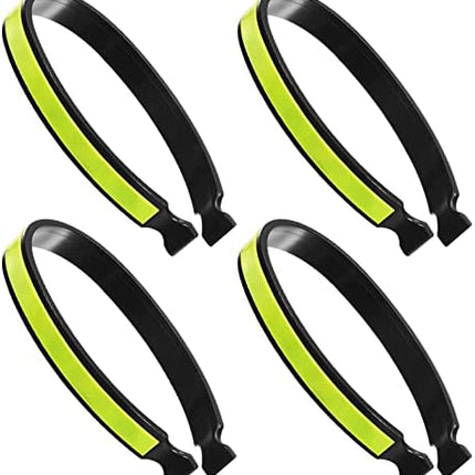 3 paar fietsbroekclips Reflecterende broekclips Elastische broekclips Reflectoren PVC gecoate fiets enkelbanden/ hardloop mouwbanden voor mannen vrouwen fietsers/hardlopers