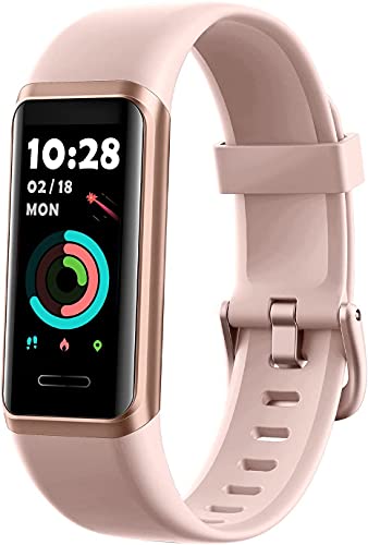 Fitness Tracker 2021 Version - Women's Watch with Custom Watch Face - Blood Oxygen &amp; Heart Rate Monitor - Compatible with Most iOS 9.0 &amp; Android 4 - Related @pp: VeryFit - Touch Screen Alexa Built-in 