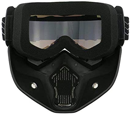 Motorradbrille, Motocross-Masken, Motorräder, Sonnenbrille, Motorradbrille, Staubschutzbrille, abnehmbare Gesichtsmaske, winddicht, für Outdoor-Radfahren, Cross-Off-Road-Brille