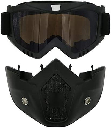 Motorradbrille, Motocross-Masken, Motorräder, Sonnenbrille, Motorradbrille, Staubschutzbrille, abnehmbare Gesichtsmaske, winddicht, für Outdoor-Radfahren, Cross-Off-Road-Brille