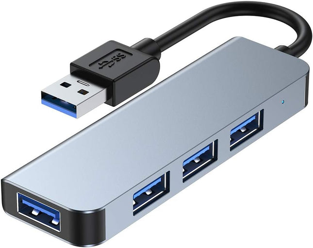 USB 3.0 HUB - USB to USB 3.0 and USB 2.0 Adapter - USB Hub 4 in 1 is suitable for Laptops, PC, USB Flash Drives, Mouse, Keyboards, Printers, Mobile Hard Drives, etc. 