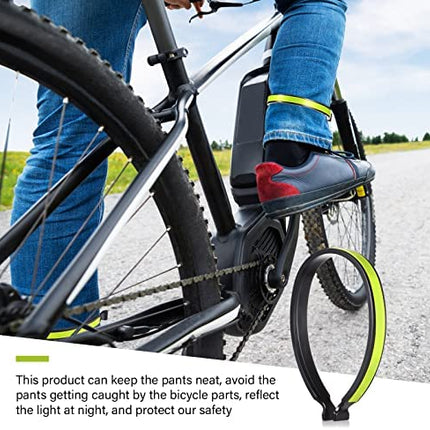3 paar fietsbroekclips Reflecterende broekclips Elastische broekclips Reflectoren PVC gecoate fiets enkelbanden/ hardloop mouwbanden voor mannen vrouwen fietsers/hardlopers