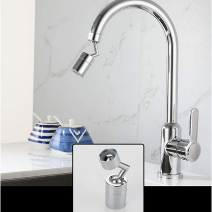 Universeller Wasserhahn mit Sprühfilter, um 720° drehbarer Wasserhahn-Sprühkopf mit robustem Kupfer- und ABS-Spritzschutz, mit Sauerstoff angereicherter Schaum, 4-lagiger Netzfilter