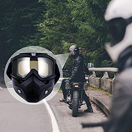 Motorradbrille, Motocross-Masken, Motorräder, Sonnenbrille, Motorradbrille, Staubschutzbrille, abnehmbare Gesichtsmaske, winddicht, für Outdoor-Radfahren, Cross-Off-Road-Brille