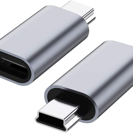 Type-C naar Mini USB 2.0 Adapter - Snel Opladen & Data Sync | 2-Pack
