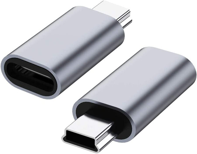 Typ-C-auf-Mini-USB-2.0-Adapter – schnelles Laden und Datensynchronisierung | 2er-Pack