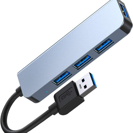 USB 3.0 HUB - USB to USB 3.0 and USB 2.0 Adapter - USB Hub 4 in 1 is suitable for Laptops, PC, USB Flash Drives, Mouse, Keyboards, Printers, Mobile Hard Drives, etc. 