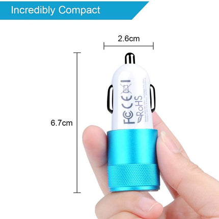 Schnelllade-Android-Autoladegerät, 3,4-A-Autoladegerät-Adapter mit 1,8 m langem Nylon-geflochtenem Micro-USB-Kabel, Schnellsynchronisierungs-Ladekabel 