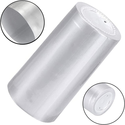 Krimpcapsules Wijnkrimpfolie Wijnflescapsules Krimpdoppen Wijnflescapsules Wijnkrimpfolie Afdichtingscapsules Flescapsules voor wijnkelders en thuisgebruik 100 stuks (zilver)