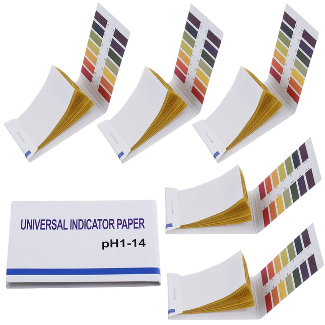 20 Pack 80 Strips (1600 Strips) pH 1-14 Test Paper Comprehensive Test Paper Litmus Test Paper 400 Strips pH Test for Water Soil Testing Pet Food pH Monitoring 