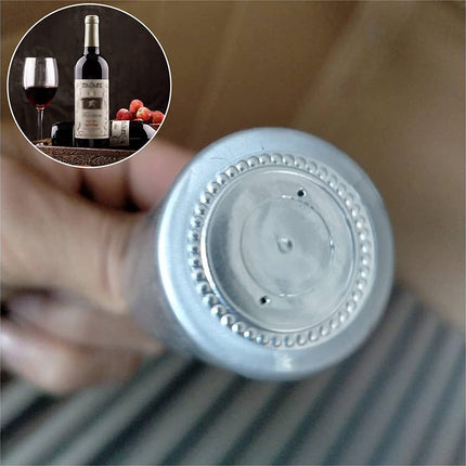 Krimpcapsules Wijnkrimpfolie Wijnflescapsules Krimpdoppen Wijnflescapsules Wijnkrimpfolie Afdichtingscapsules Flescapsules voor wijnkelders en thuisgebruik 100 stuks (zilver)