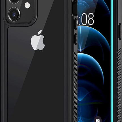 Schutzhülle für iPhone 12, wasserdicht, staubdicht, stoßfest, mit integriertem Displayschutz [nicht für iPhone 12 Pro], vollständige Unterwasser-Schutzhülle für iPhone 12 6,1 Zoll – Blau