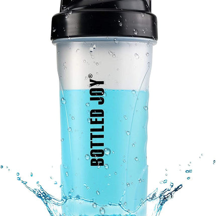 Premium-Shaker-Flasche – lebensmittelechtes PP, spülmaschinen- und mikrowellenfest, rutschfest mit Rührkugel