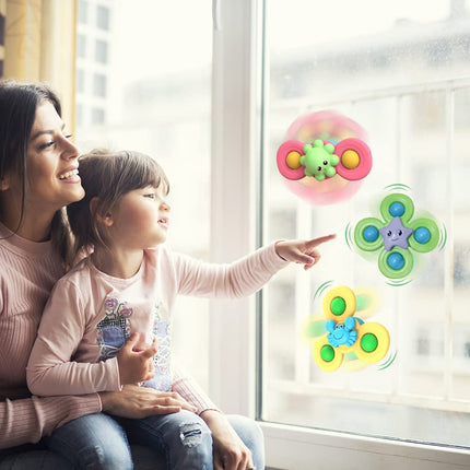 3-teiliges Set Saugnapfspielzeug für Babys, Badespielzeug Baby, lustiges Wasserspielzeug mit Saugnapf, Badespielzeug Baby für Kinder, Kleinkinder, sensorisches Spielzeug Baby im Alter von 1–6 Jahren 