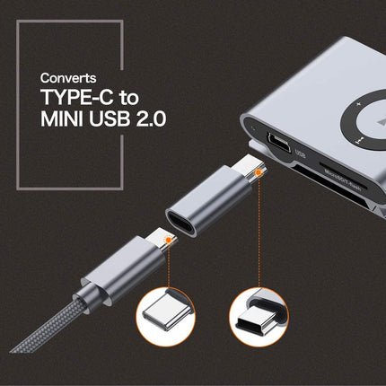Type-C naar Mini USB 2.0 Adapter - Snel Opladen & Data Sync | 2-Pack
