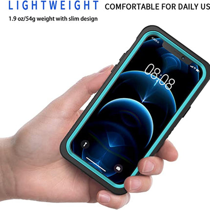 Schutzhülle für iPhone 12, wasserdicht, staubdicht, stoßfest, mit integriertem Displayschutz [nicht für iPhone 12 Pro], vollständige Unterwasser-Schutzhülle für iPhone 12 6,1 Zoll – Blau