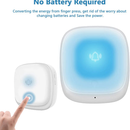 Drahtlose Türklingel – wasserdicht – keine Batterie erforderlich – Plug-and-Play