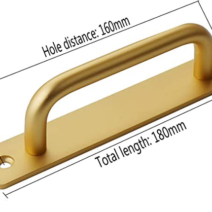Goldener Türgriff aus Aluminium – sicher, ergonomisch und langlebig