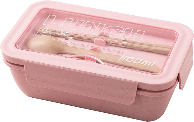 Lunchbox – Kinder – Inkl. Besteck – Rosa – BPA-frei und nachhaltig