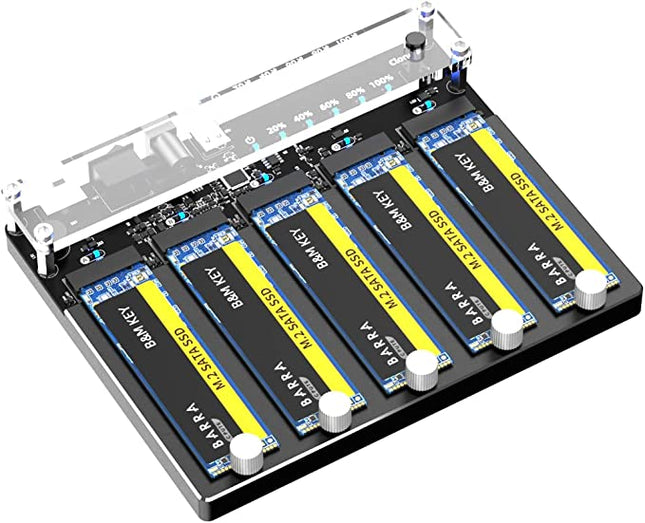 5-Bay-M.2-SATA-SSD-auf-USB-3.0-Adapter – Kopierstation – 6 Gbit/s