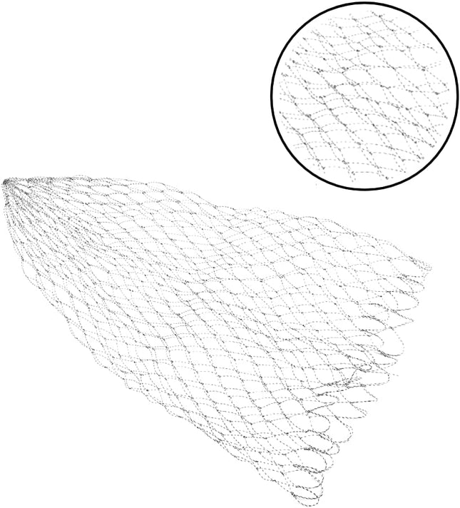 Fishing net replacement net, foldable net made of durable polyethylene fiber, net for stream, lake, sea, river etc(60)
