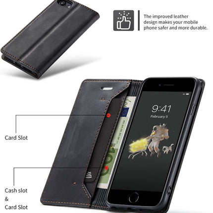 Case, RFID Protective Cell Phone Case for iPhone 8/7/6/6s/SE2020, Book Cover, Card Slot, Money Slot, Stand, Flip Case, Magnetic Flip Case, Leather Case, Protective Case 