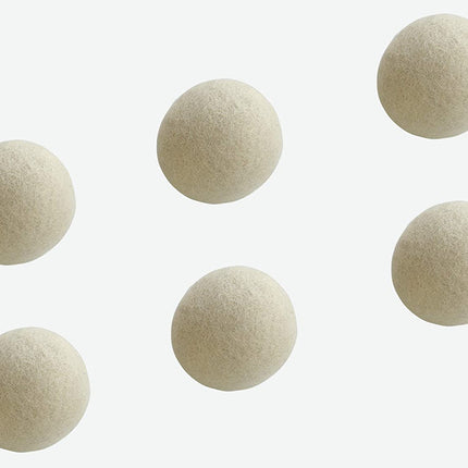 Wolltrocknerbälle, aus Nepal, natürlicher handgefertigter Weichspüler, der Falten reduziert, wiederverwendbare Packung mit 6 Stück [X-Large] 